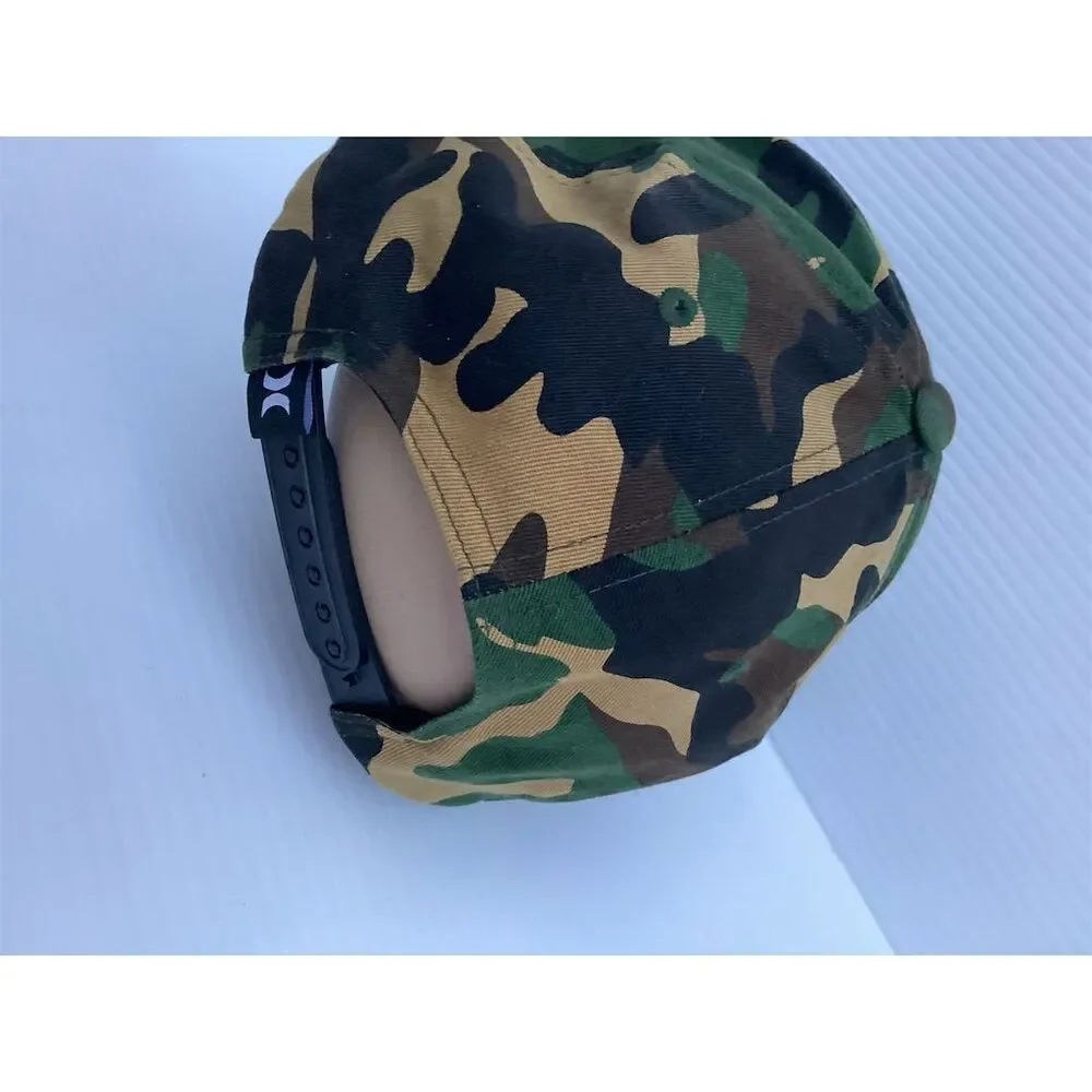 Hurley Unisex Camo Snapback Hat‎ Multicolor Adjustable Casual Cap